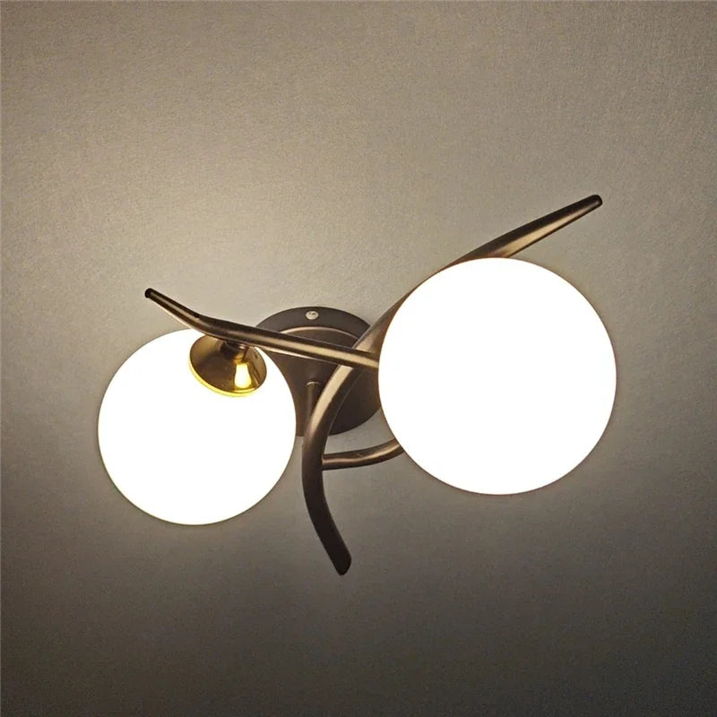 Applique LED design scandinave double sphère