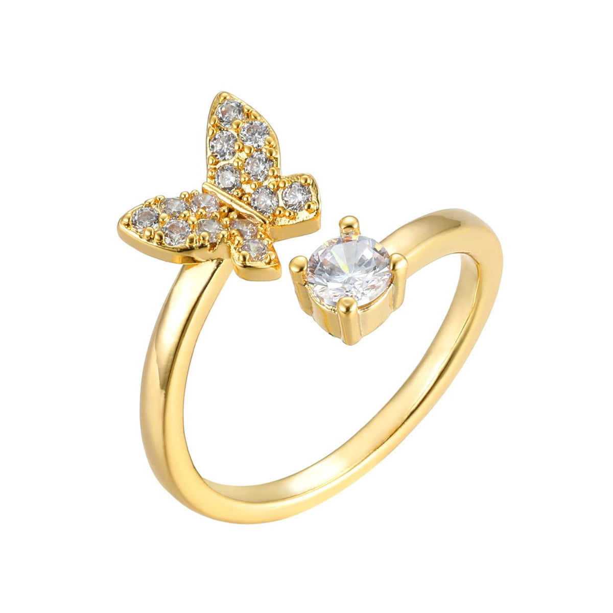 Bague initiale personnalisée et élégante