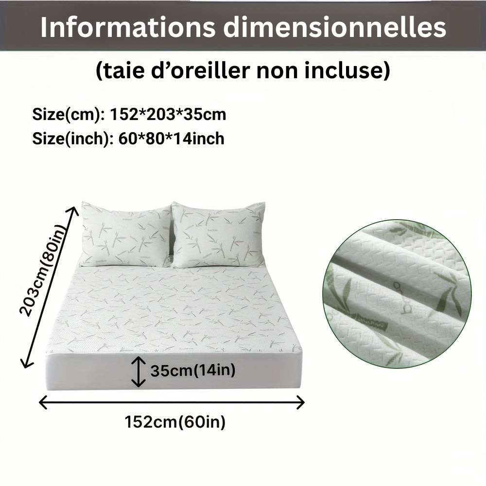 BambooCool Mattress Protector – Breathable and Cooling for Improved Sleep Comfort
