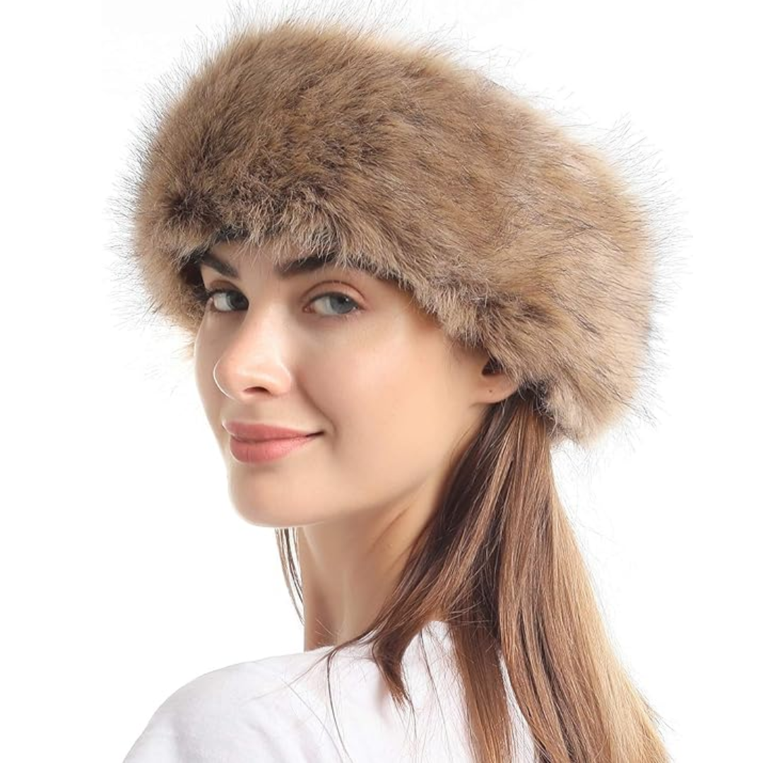 Bandeau d'hiver en fausse fourrure