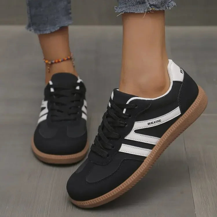 Baskets casual à lacets pour femme