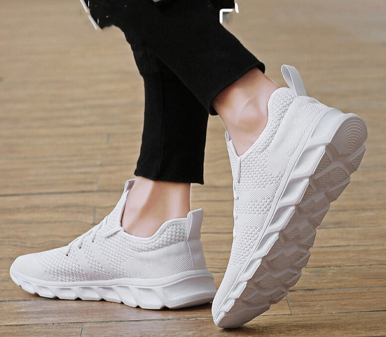 Baskets homme en maille respirante