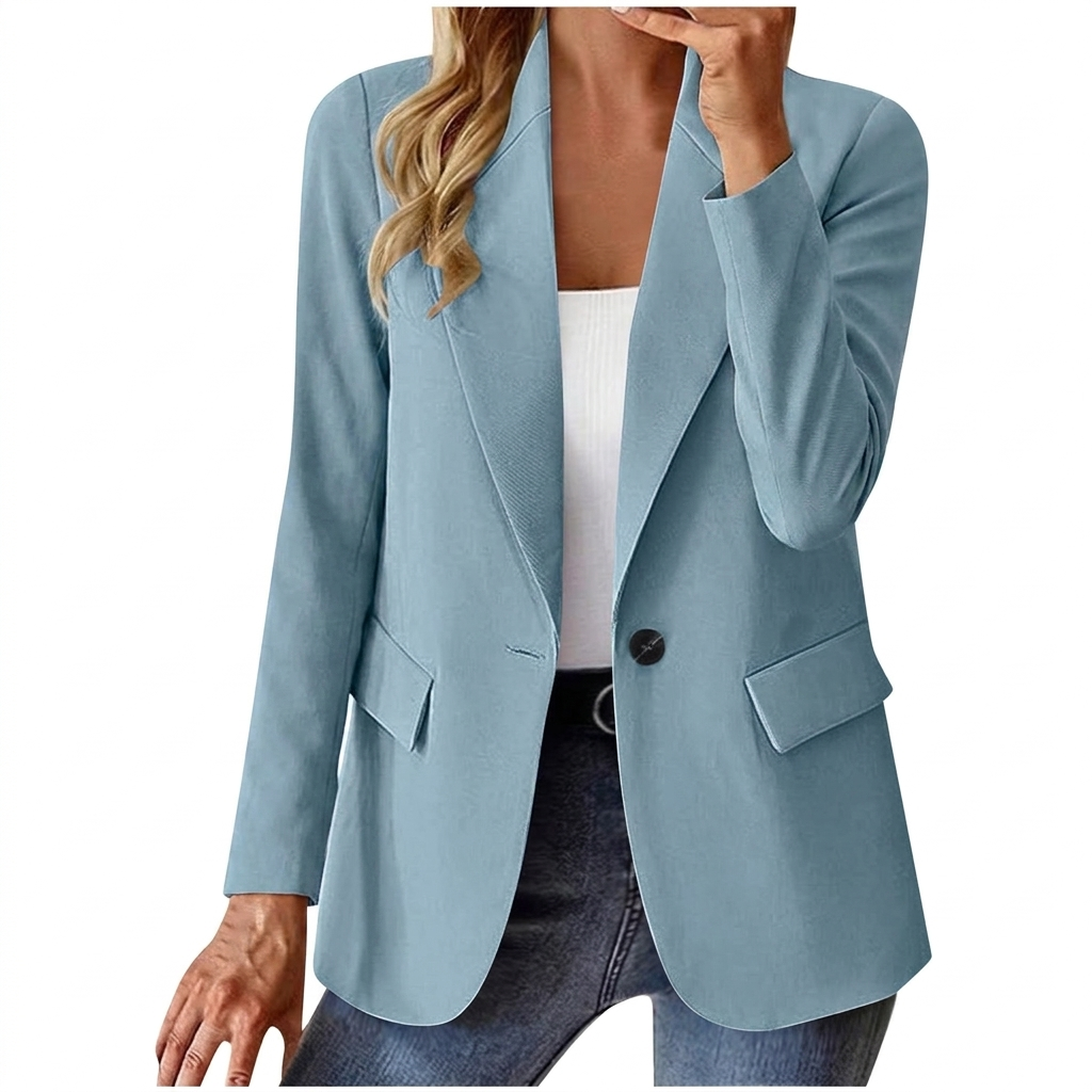 Blazer élégant à manches longues pour femme