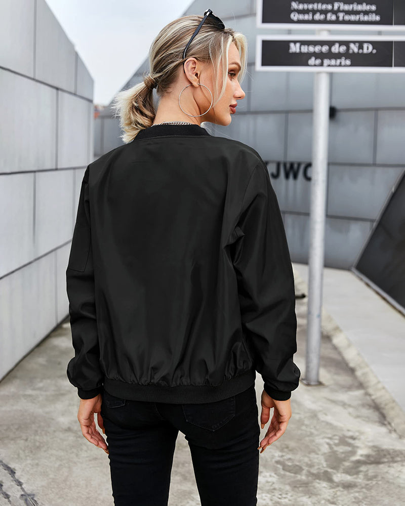 Blouson bomber classique pour femme
