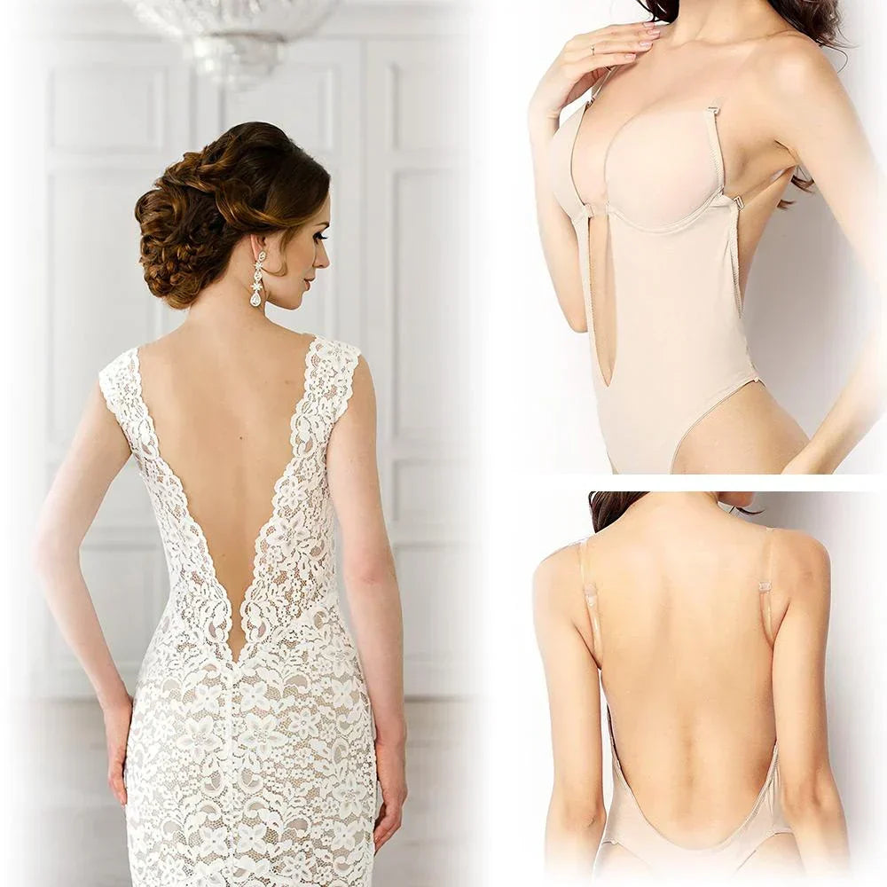 Body soutien-gorge dos-nu pour un maintien invisible
