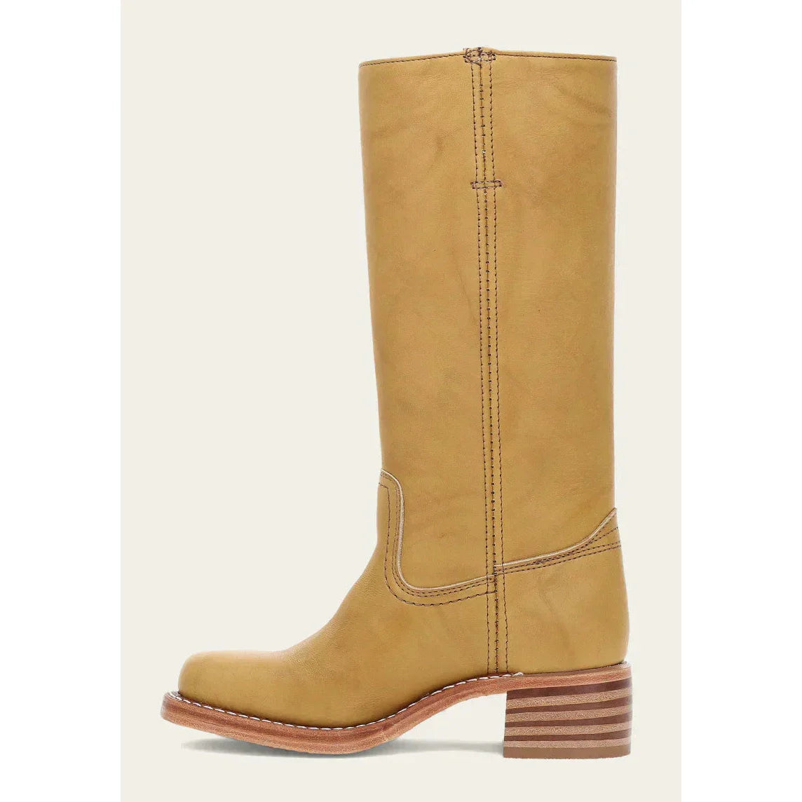 Bottes hautes pour femme à bout carré et talon bloc stable