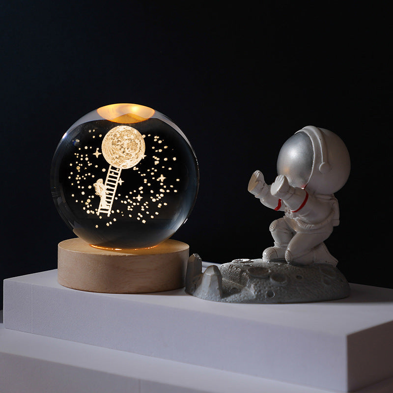 Boule de cristal 3D planète