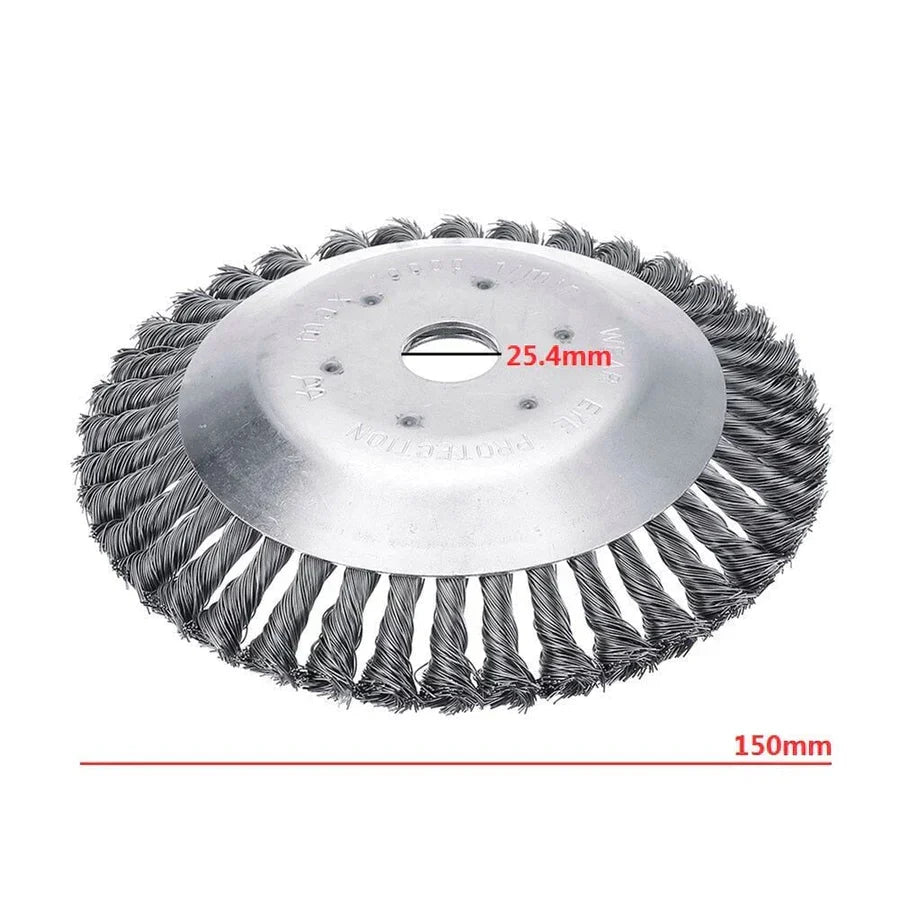Brosse à désherber et tête fil en acier carbone