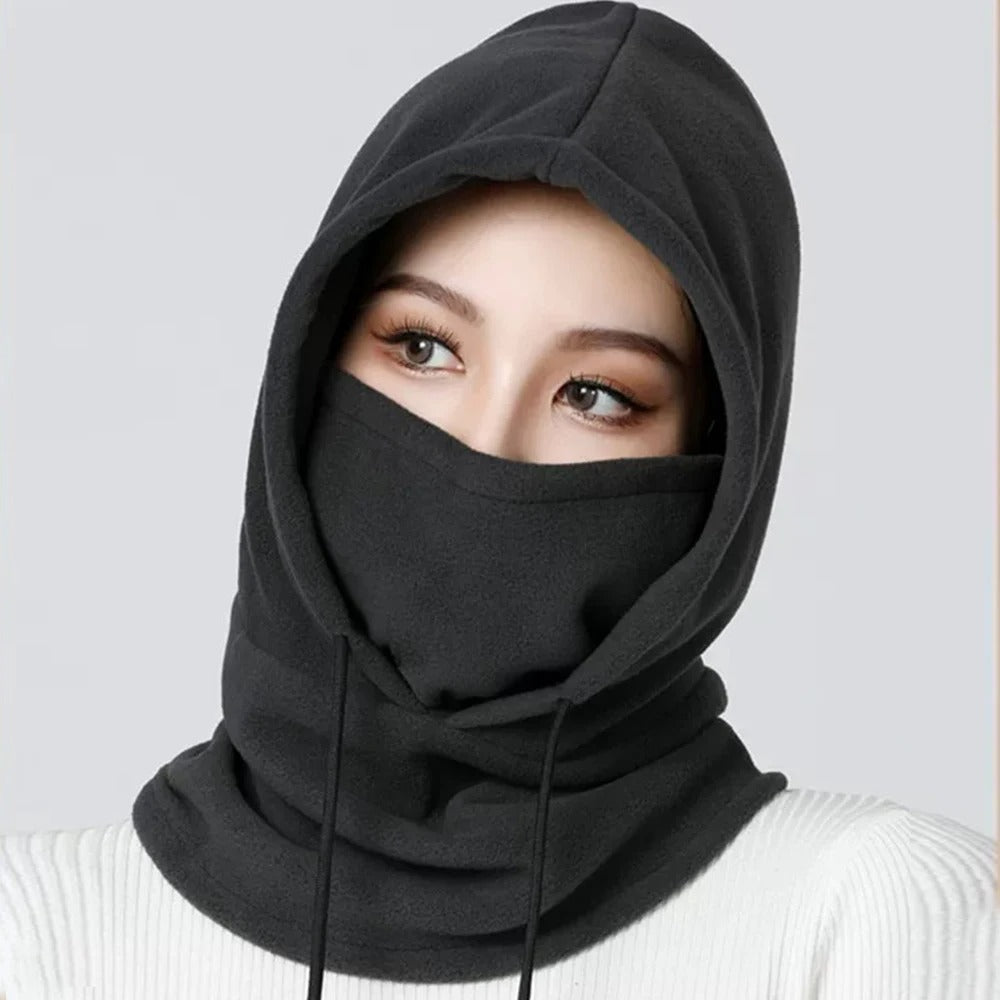 Cagoule de ski coupe-vent en polaire