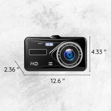 Caméra de voiture double sans fil avec vision nocturne et angle de vue 170°