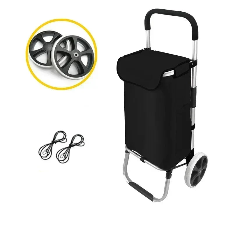 Chariot de courses pliable imperméable de grande capacité
