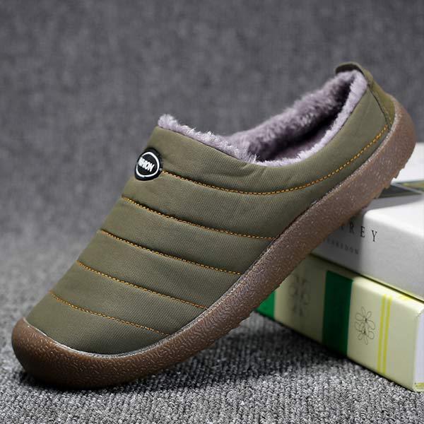 Chaussons confortables pour homme - doublure chaude pour les journées d'hiver