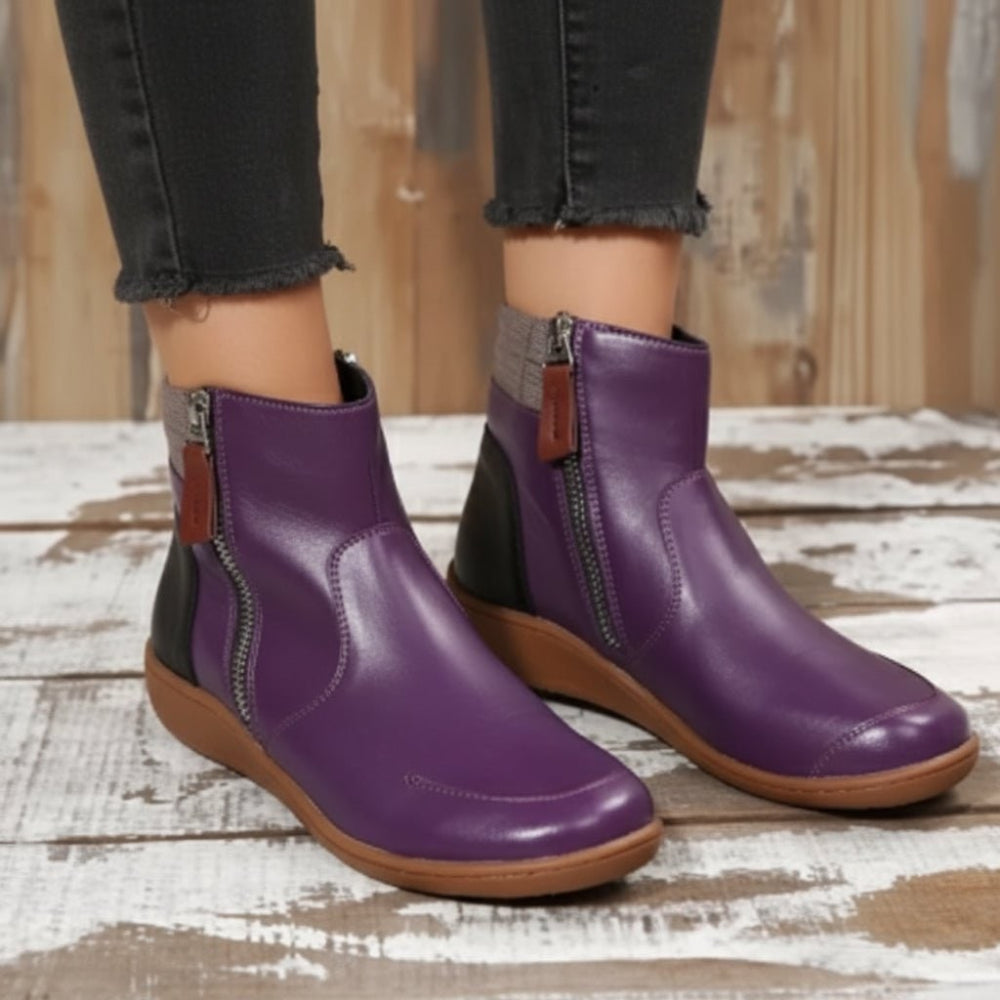 Chaussures imperméables pour femme avec soutien orthopédique et semelle antidérapante