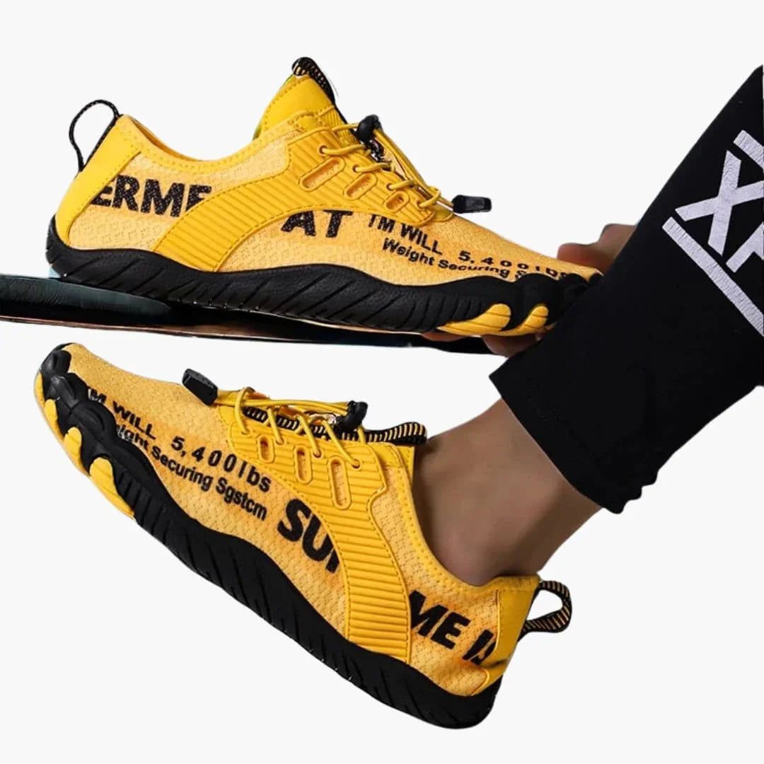 Chaussures minimalistes unisexes avec tige en mesh et semelle en caoutchouc