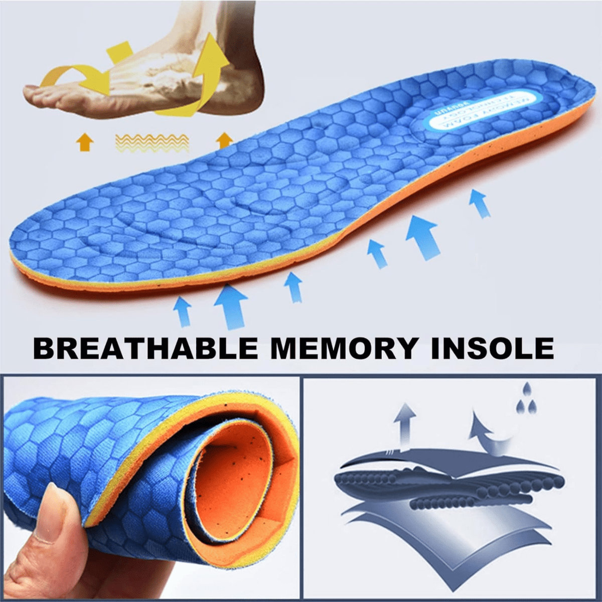 Chaussures pour diabétiques extra larges à mémoire de forme – Confortables et soulageant la pression