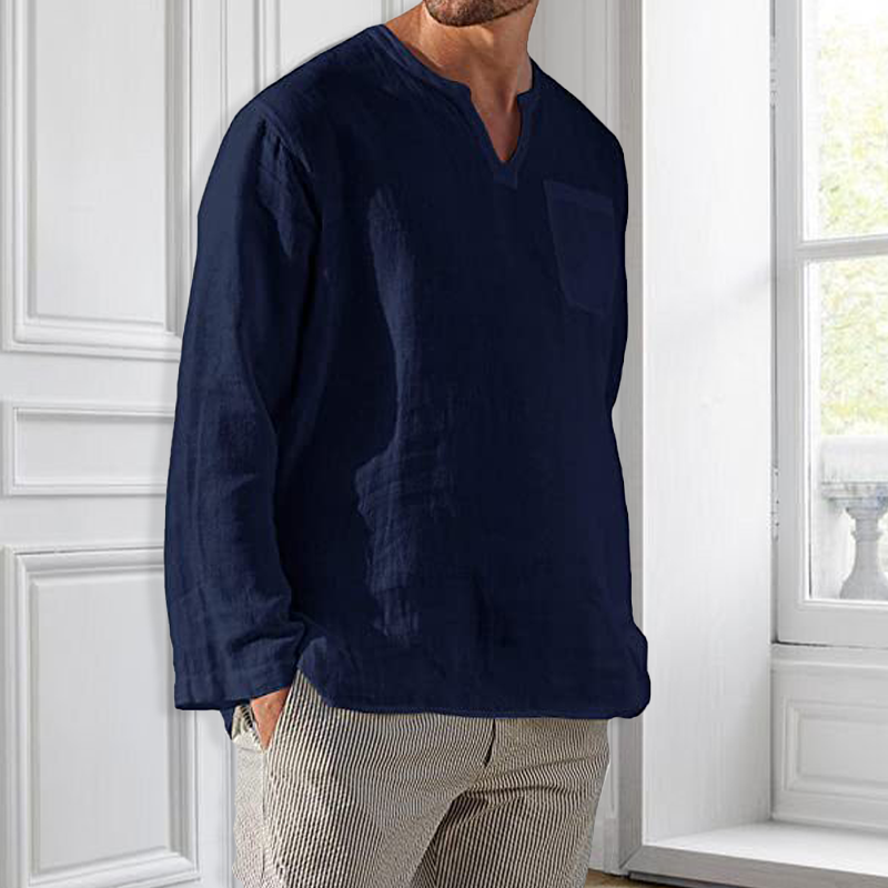Chemise à manches longues pour homme - Coupe ajustée