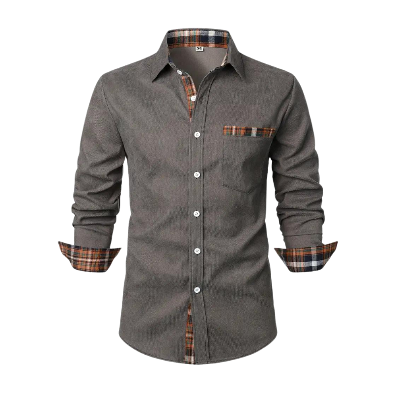 Chemise décontractée à manches longues pour homme