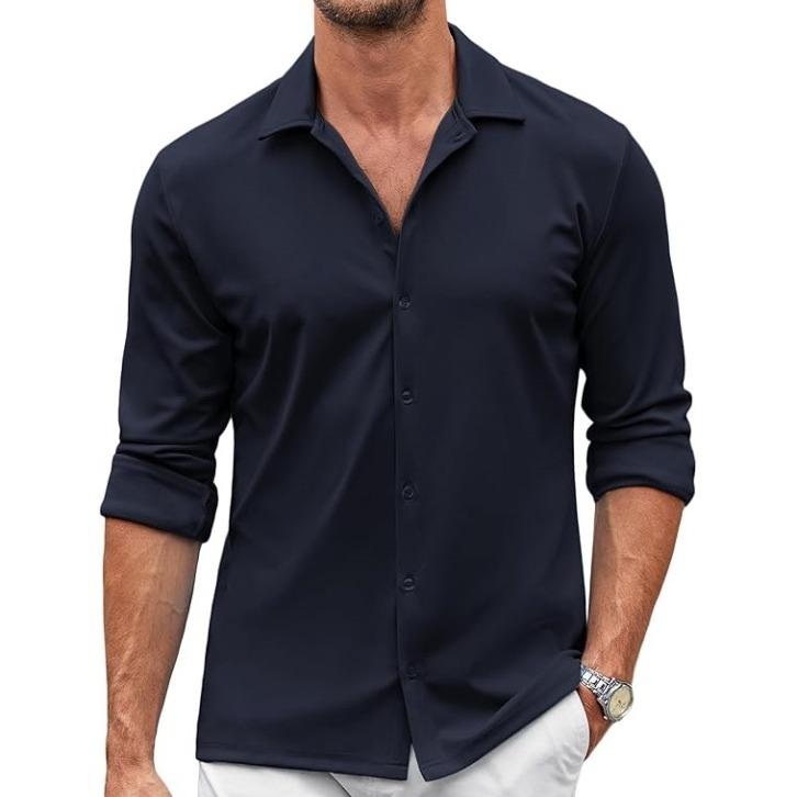 Chemise habillée extensible pour homme