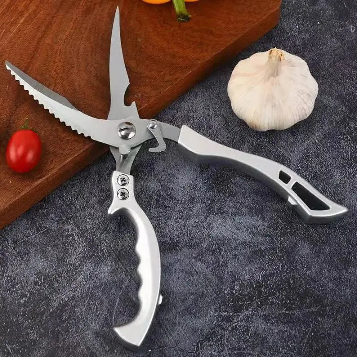 Ciseaux de cuisine ultra-résistants en acier inoxydable avec coupe sans effort