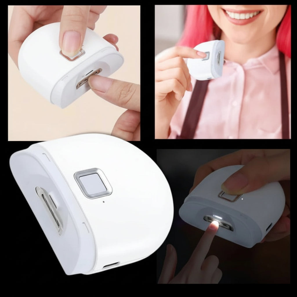 Coupe-ongles électrique rechargeable avec lumière LED