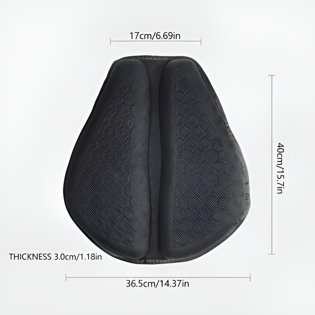 Coussin de selle moto gel pour longs trajets
