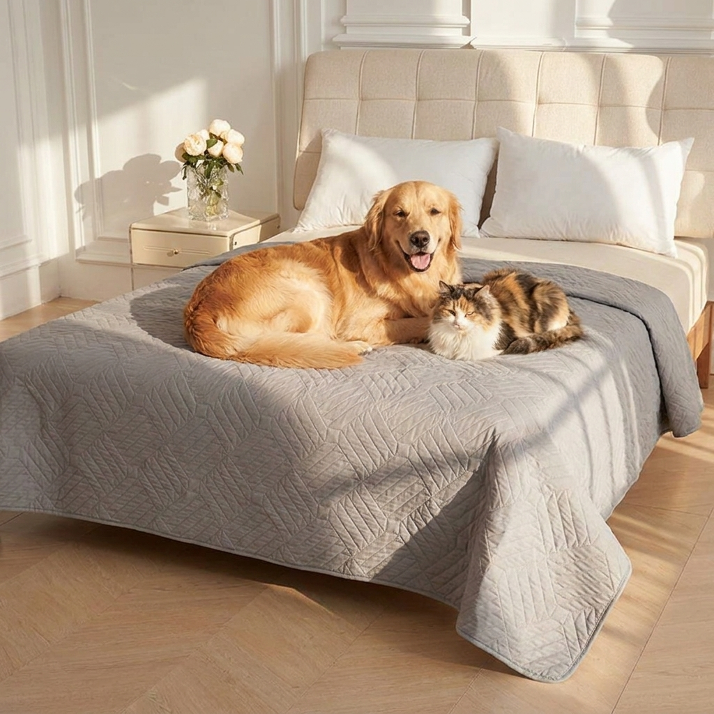 Couverture imperméable et lavable pour animaux de compagnie, pour lit et canapé
