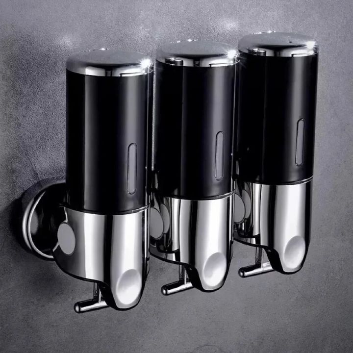 Distributeur de savon mural en acier inoxydable au design élégant