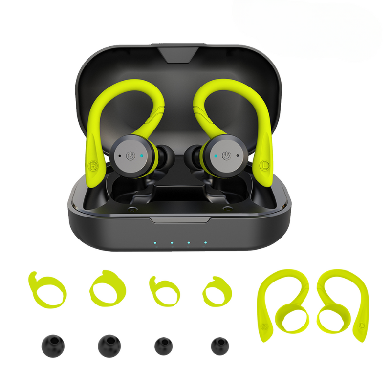 Écouteurs sport sans fil étanches – 20 heures d'autonomie | Bluetooth 5.0, IPX7 pour natation et fitness