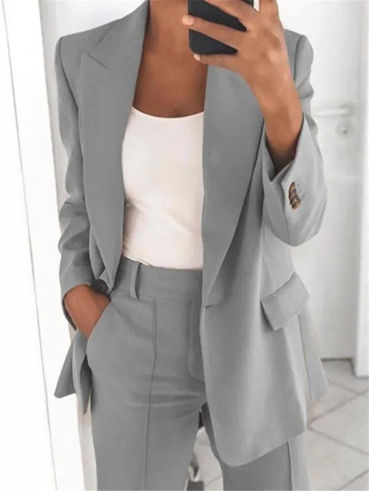 Ensemble tailleur coupe ample pour femme