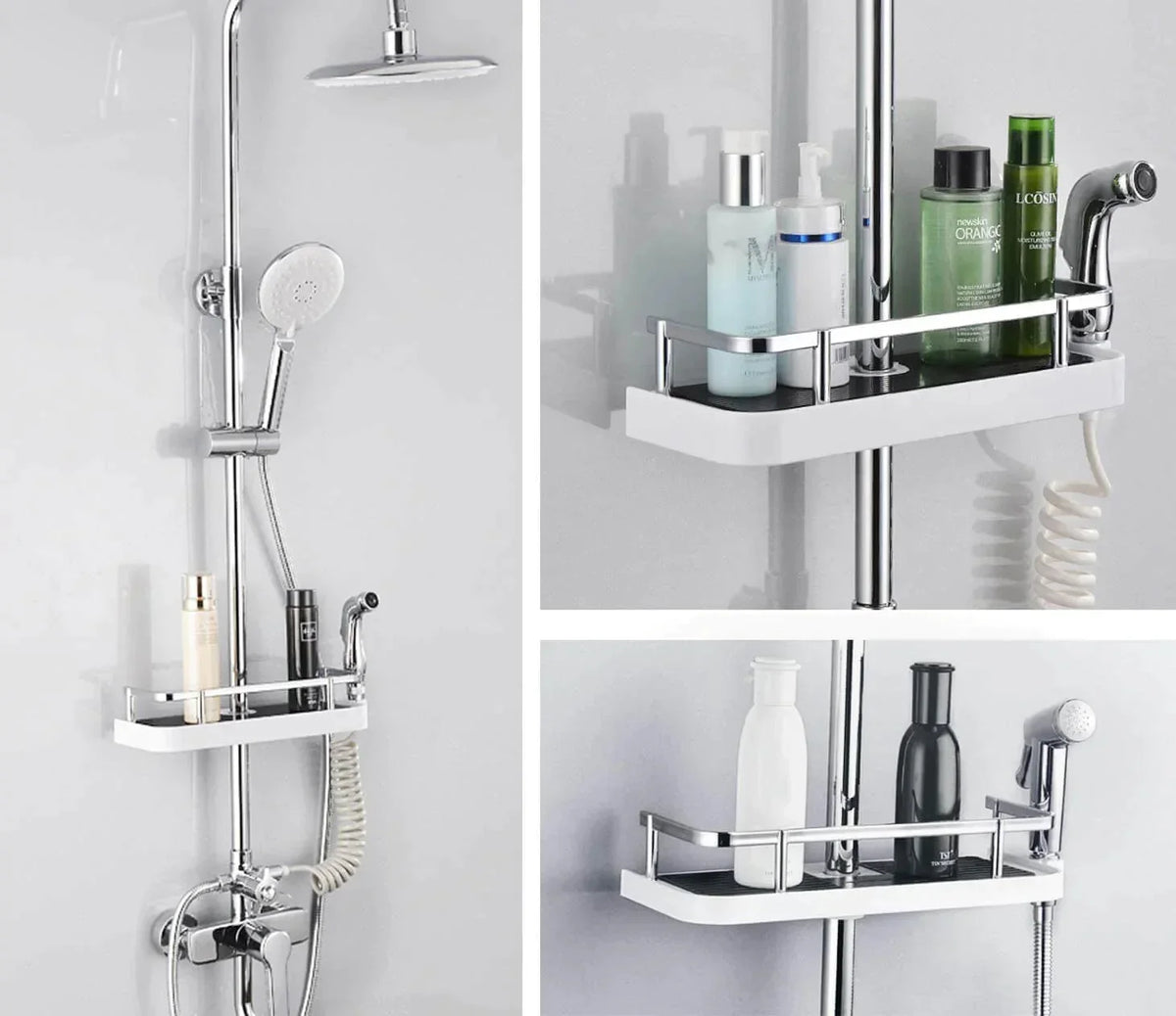 Étagère de rangement et d'organisation pour salle de bain