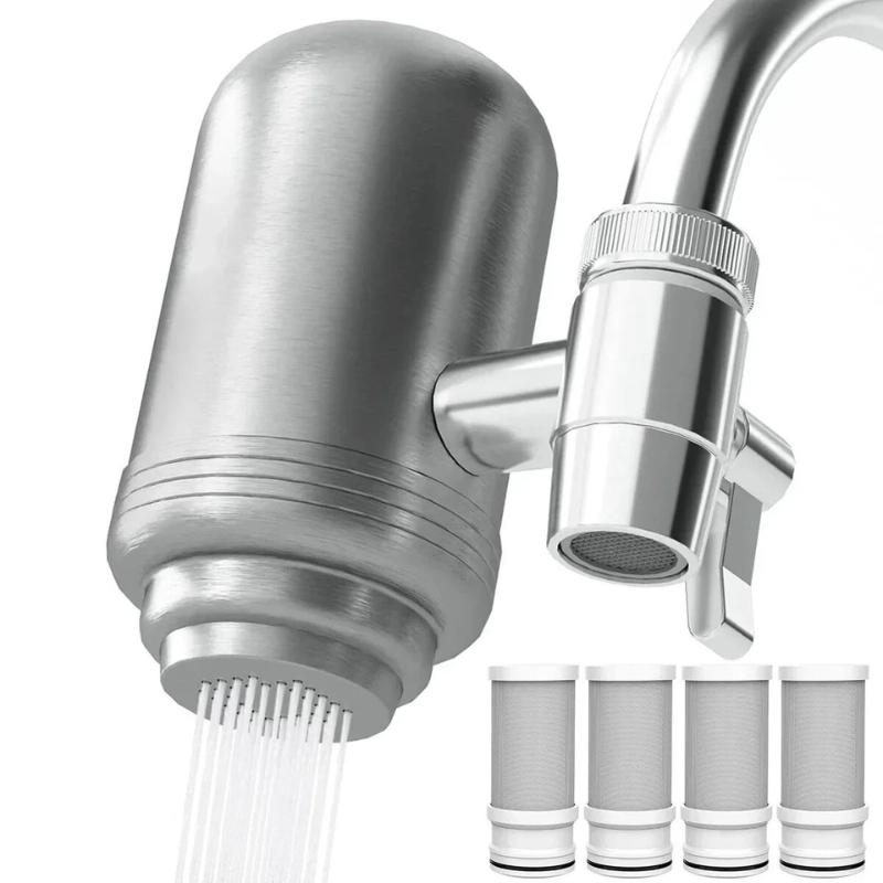 Filtre à eau en acier inoxydable NSF avec filtration 5 étapes pour eau potable pure