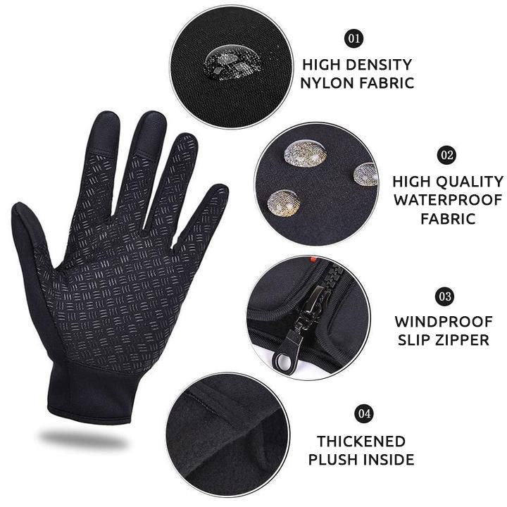 Gants chauffants – gants d'hiver pour cyclisme, ski et activités de plein air pour hommes et femmes