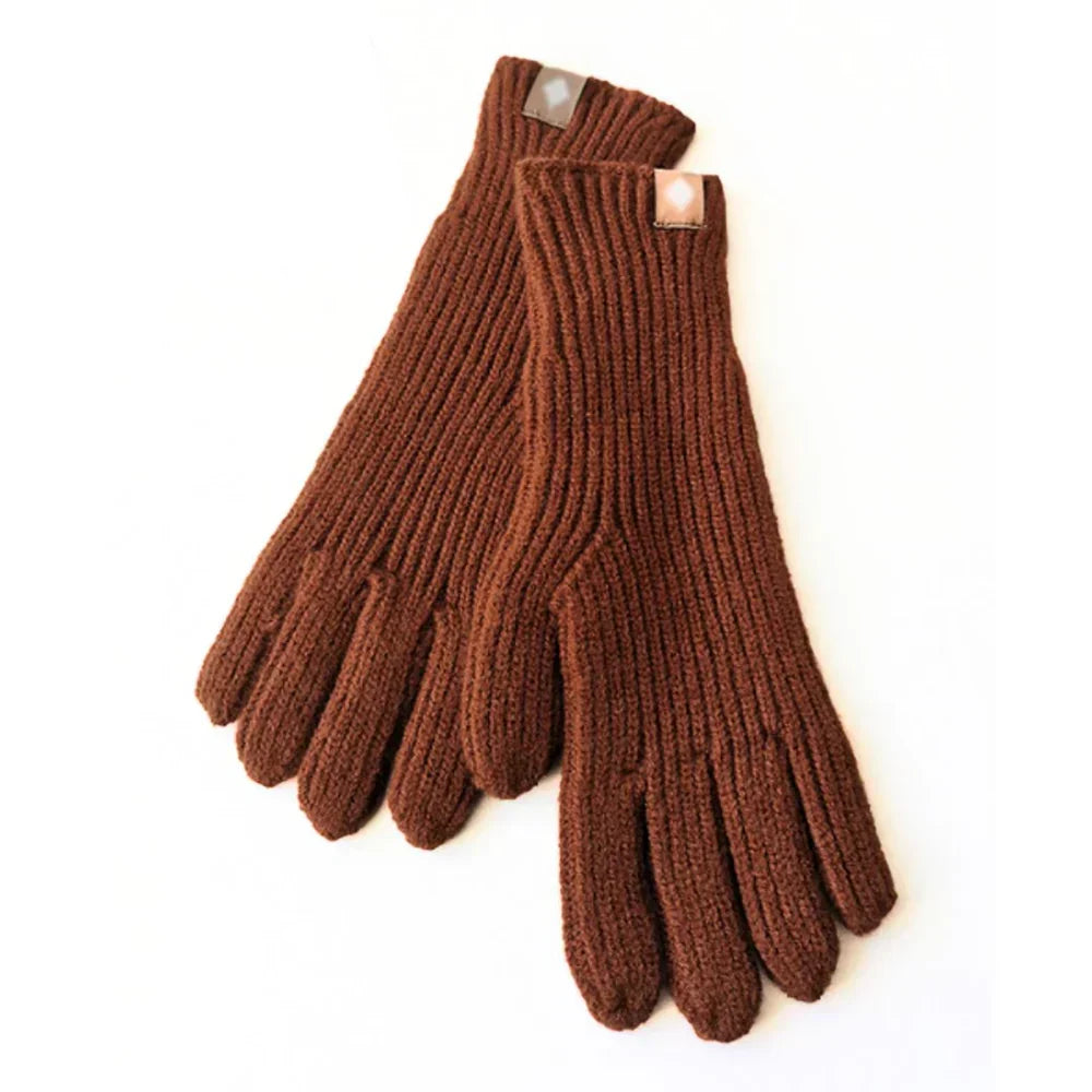 Gants en tricot casual pour femme