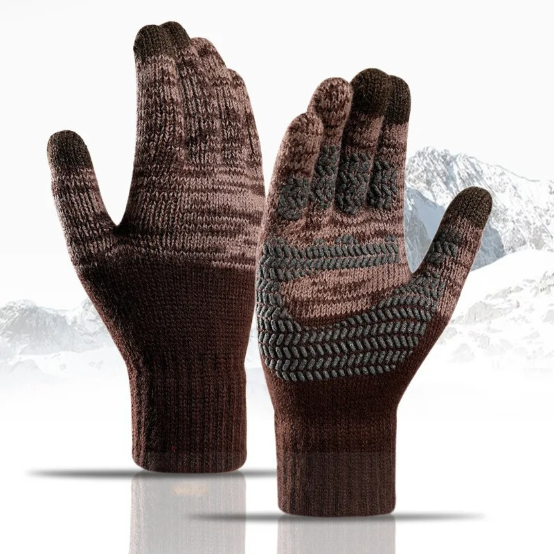 Gants tactiles en tricot d'hiver