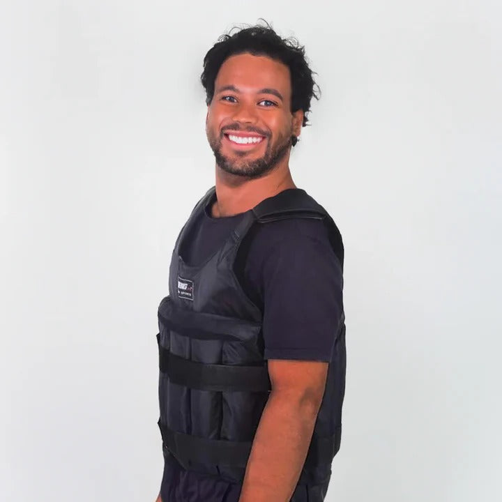 Gilet lesté réglable 110 lb pour entraînement et fitness