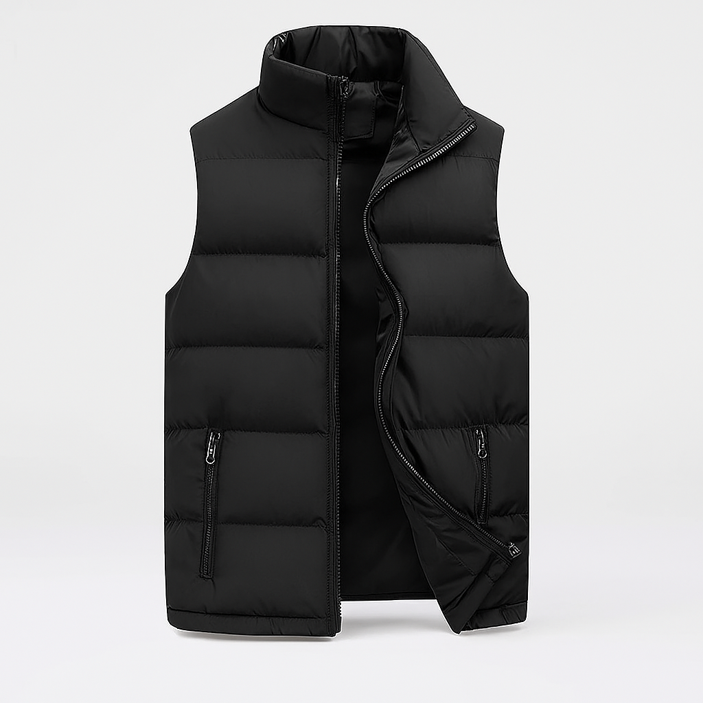 Gilet matelassé léger sans manches pour homme
