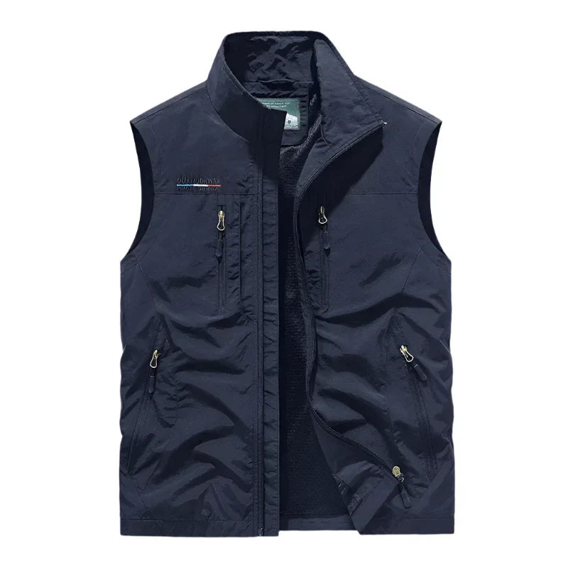 Gilet sans manches imperméable pour homme - Élégant et chaud