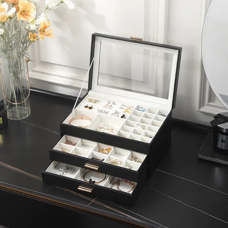 Grande boîte à bijoux de luxe - Organisez vos bijoux