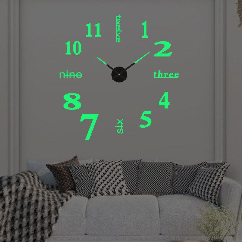 Horloge murale moderne oversized