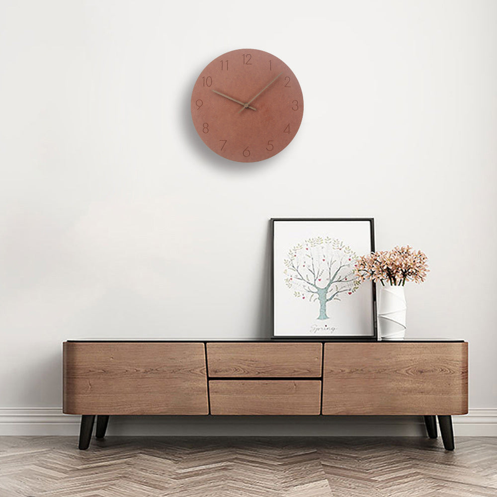 Horloge murale scandinave silencieuse