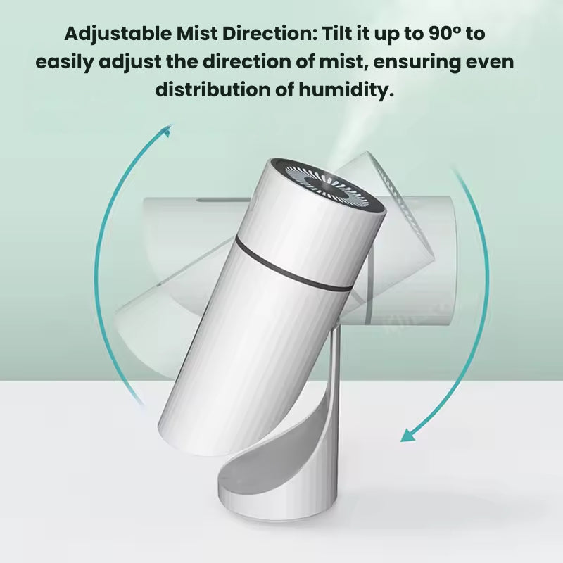Humidificateur ultrasonique de voyage rechargeable avec éclairage LED