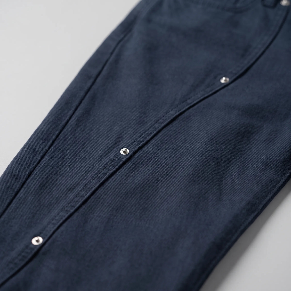 Jean large pour femme à rivets