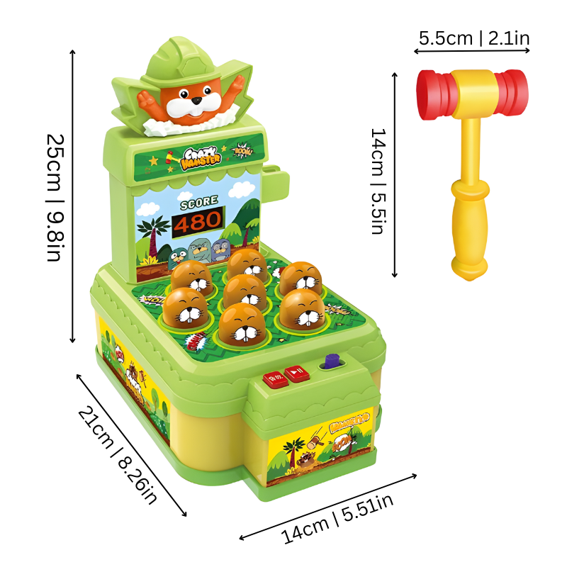 Jeu d'arcade interactif Frappe-Taupe pour enfants