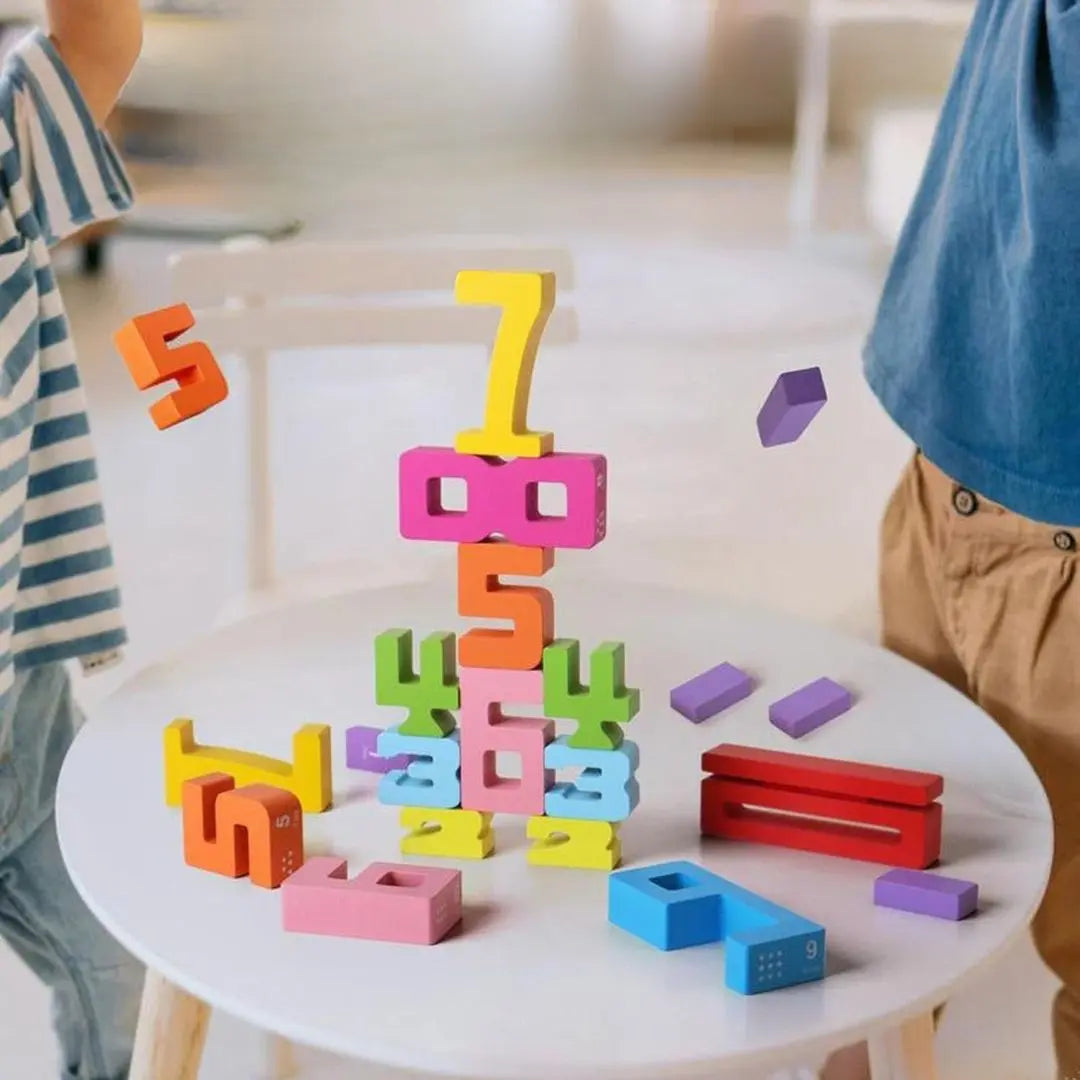 Jeu de construction en bois Montessori