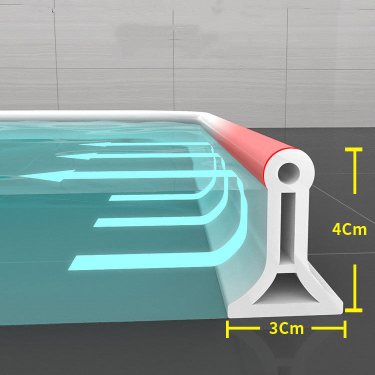 Joint d'étanchéité de douche pour retenue d'eau – maintient le sol de salle de bain sec et prévient les glissades