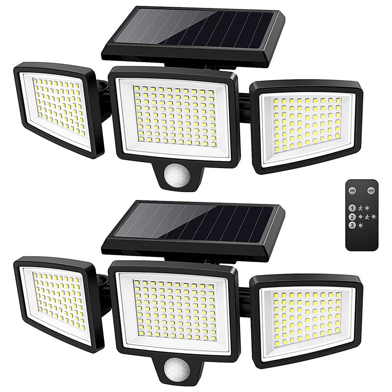 Lampe de sécurité solaire avec détecteur de mouvement – Éclairage extérieur LED pour maison et jardin