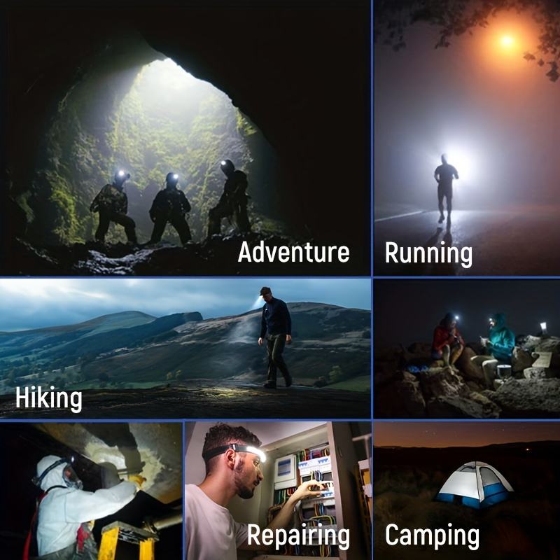 Lampe frontale LED X3 – Étanche et rechargeable pour la course, la randonnée et les aventures en plein air