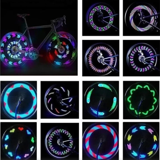Lumières LED pour rayons de roue avec effet 3D