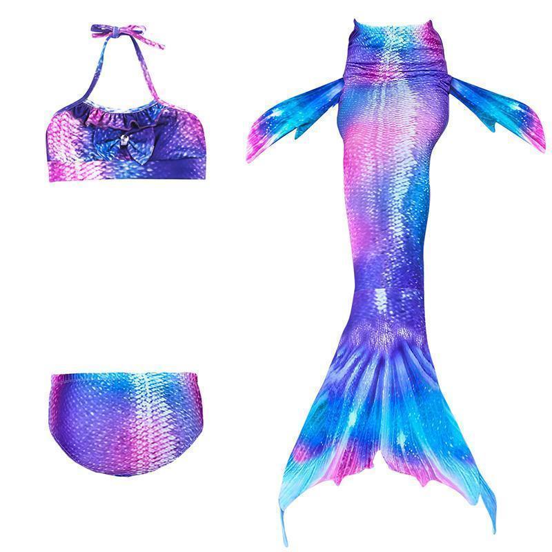 Maillot de bain enfant queue de sirène - ensemble bikini princesse