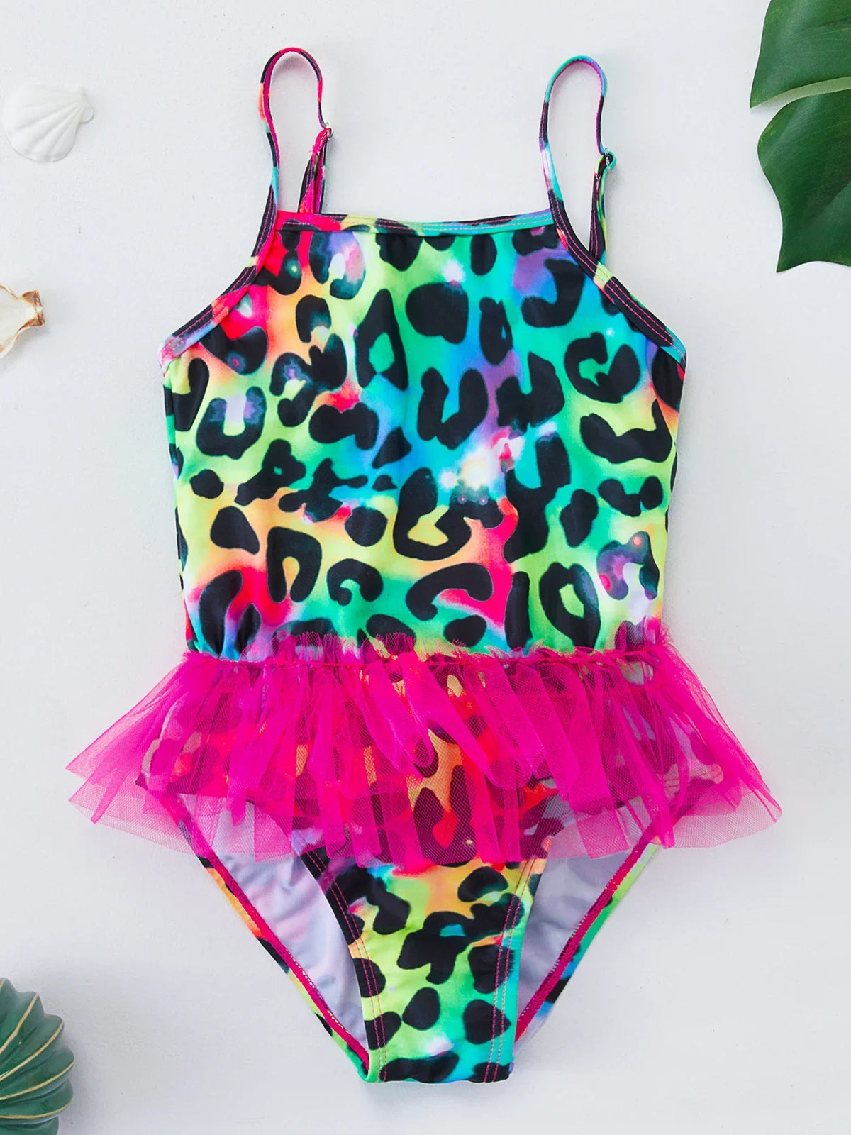 Maillot de bain fille motifs sirène et licorne, 4-8 ans
